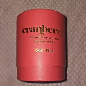 Cranberry Soy Wax Candle